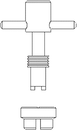 Oventrop Voreinstellschlüssel Gewinde M 30x1.5