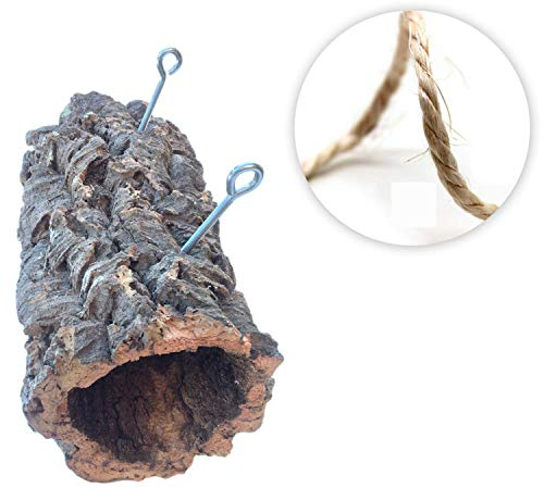 Vogelgaleria® Korkröhre XXL Korktunnel Nager Chinchilla Meerschweinchen Kaninchen Degu Nagertunnel Nagerzubehör