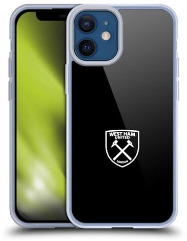 Head Case Designs Officially Licensed West Ham United FC White Logo Crest Gel Case [Military Grade Protection] Compatible with Apple iPhone 12 Mini and Compatible with MagSafe