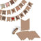通用 Huieago 30pcs Kraft Card Bunting - Make Your Own Bunting Kit, Flag Bunting with Jute String for Garden Party Decorations Outdoor & Party Decorations Supplies, Personalised Birthday Banners