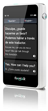 Timekettle Fluentalk T1 Mini Sprachübersetzer, Foto Übersetzer und Übersetzungsgerät ohne Internet, Unterstützung für 40 Sprachen, Übersetzer für freies Reisen