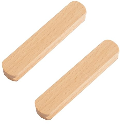 MOROBOR Poignées autocollantes pour meubles, 2 boutons en bois sans perçage pour montage instantané, poignées adhésives pour armoire, salle de bain, commode