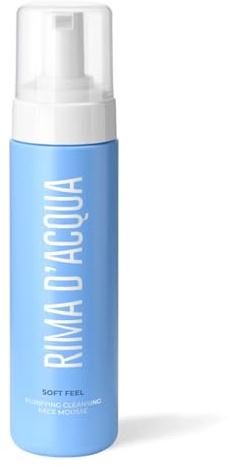 Rima D’Acqua - Detergente Viso Purificante e Struccante in Schiuma 200 ml con Acqua di Rosa Mandorla e Calendula per Tutti i Tipi di Pelle
