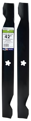 MaxPower 561713B 2-Blade Set for 42 Cut Poulan/Husqvarna/Craftsman Replaces 138498, 138971, 127843, 532138971, 532127843, 532138498, CMXGZAM110136