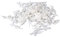 BQLZR Lot de 100 figurines passagers miniatures de train Blanc Échelle 1/200