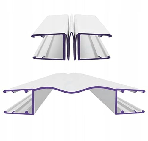 AquaParts Duschtür Dichtung 200cm | für 5mm, 6mm Glastür Stärken | Transparent | Wasserabweisende Duschdichtung | Streifdichtung | Duschkabinen-Dichtung | für Dusche und Duschtür