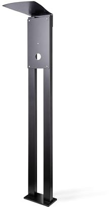 Alberts Wallbox Support | Station de charge autoportante pour voiture électrique | Wallbox Protection contre les intempéries pour différentes tailles | Noir