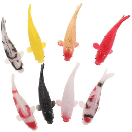 POPETPOP 8pezzi Statuetta in Pvc Realistico Decorazione Da Paesaggio Accessorio Decorativo Da Giardino Minuscolo