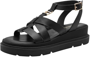 Tamaris sandale femme à talon compensé