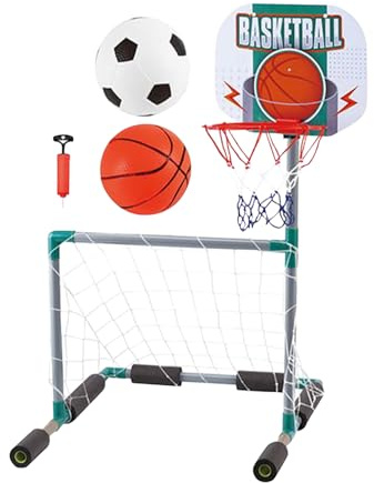 Canasta de Baloncesto para Piscina, Portería De Fútbol para Lago Y Playa, Juguetes Deportivos Acuáticos para Exteriores Jardín Césped Playa Adultos Adolescentes Fiestas