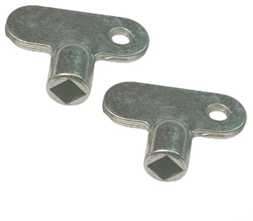 Ventilschlüssel für Heizkörper-Belüftungsventil, Zinklegierung, 5 x 5 mm, quadratisch, Heizkörperzubehör, Werkzeug für Heizungssystem-Wartung und Luftentlüftung (B)
