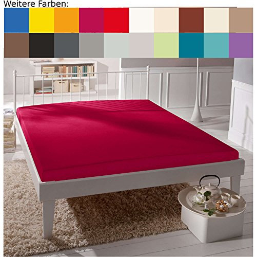 Joop! Spannbetttücher Spannbetttuch Magenta - 1 100x200 cm