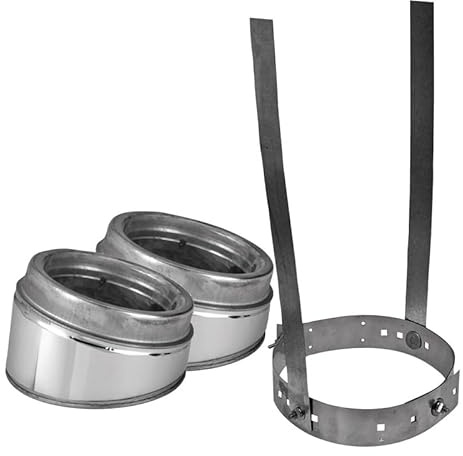 Selkirk 6 in. Dia. x 6 in. Dia. Adjustable 30 deg. Stainless Steel Elbow Kit