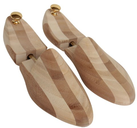 DELFA Bambusholz Schuhspanner Gr. 43/44, Schuhleisten, optimale Passform für Herrenschuhe „Sir Bamboo“