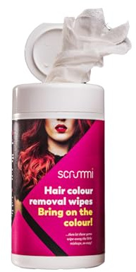 Coloration professionnelle pour cheveux, teinture et décoloration, efficace et douce. 100 lingettes, fabriqué par Scrummi