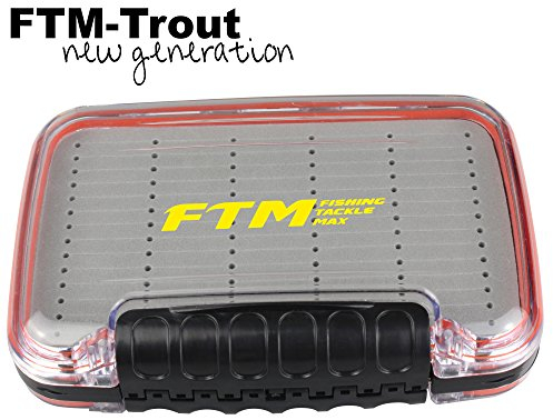 FTM Spoonbox 15,4x10,6x4,5cm - Köderbox für Blinker & Spinner, Angelbox für Spoons, Tacklebox für Kunstköder, Blinkerbox