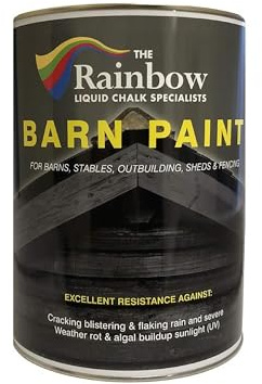 Rainbow Chalk Markers Garden Wood Paint - 5L Green | Matte Water-Based Shed, Barn, Exterior Wall & Wooden Building Paint | Durable Acrylic Coating Prevents Mould & Unlikely to Flake, Crack or Fade