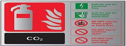 Vsafety Panneau d'identification pour extincteur et Eau, 11016AL-ACBRSH