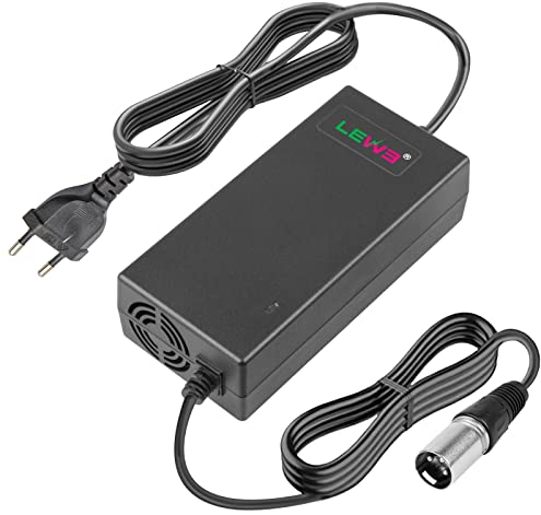 Labtec Cargador Patinete electrico54,6V 48V 2A, Cargador de baterías de Litio para Bicicleta eléctrica, Scooter eléctrico, Silla de Ruedas eléctrica
