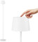 K-Bright Stehleuchte LED, 4W dimmbares Leselicht, Touch Control, Stehleuchte aus Metall Aluminium, geeignet für Wohnzimmer, Schlafzimmer, Büro Zusatzbeleuchtung(Weiß)