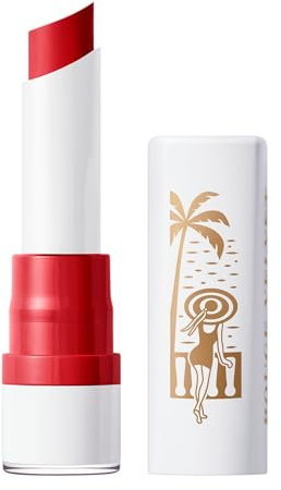 Bourjois Rouge Velvet The Lipstick, 08 - Rubi's Cute, Collezione French Riviera, Rossetto rosso brillante, Formula che non secca, Facile da applicare, Dura fino a 24 ore, 2,4 g