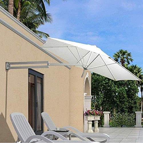MidiLi Housewares Sun Parasol Umbrella Garden Outdoor Garden Balcony Tilting Sunshade Umbrella,Parasols Wall-Mounted Aluminium Patio Umbrella