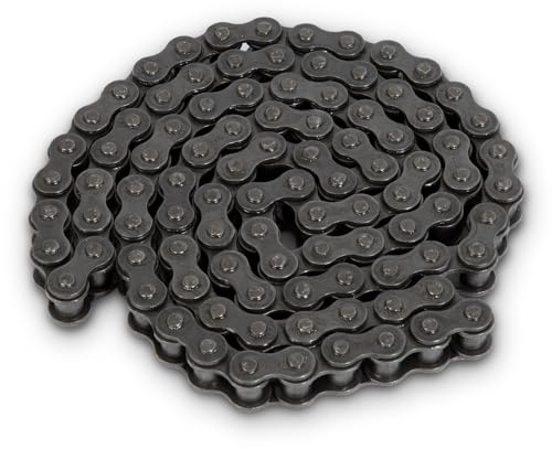 EBERTH Kedja typ #428 för kedjekoppling 1,2m lång, motorkopplingskedja, reservdel för centrifugal tandad koppling, bredd 17mm, perfekt för 6,5 HP bensinmotor, universal, stål