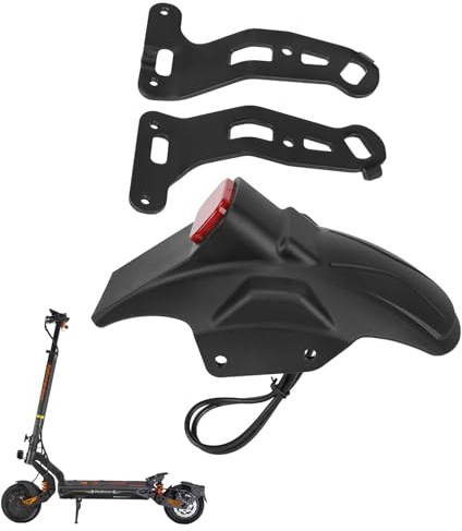Fututech Kit Parafango Posteriore +Supporto+LED Fanale Posteriore per Kukirin G2 Master Parte di Ricambio per Scooter Elettrico Accessorio