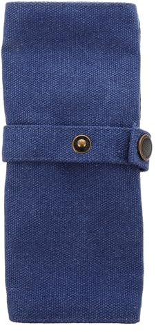 Estuche de Azul Enrollable Portátil Lona, Relojes | Capacidad para Cinco Piezas, Diseño Sólido y Fino, Lavable, Práctico para Viaje y Almacenamiento