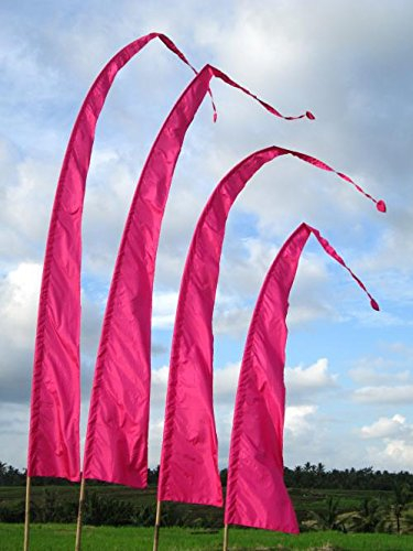 Bali-Fahne, Polyester, pink, 4 Meter