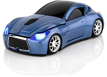 KLEIN Design FTD-MS127 Souris Optique sans Fil Design Voiture Couleur Bleu
