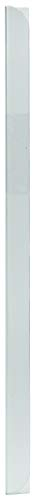 LEO’s - 100 x Klemmschienen Transparent DIN A5 (210 mm) FH 3-4 mm für ca. 30 Blatt - Klemmschiene zum Binden von ungelochten Papier Unterlagen und Blattsammlungen - Klemmleiste aus Hart-PVC