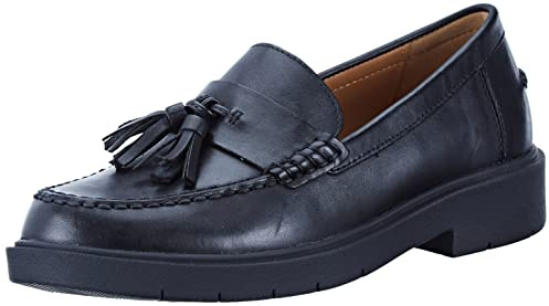 Geox D Spherica Ec1 C, Mocassini Donna, Nero (Black), 39 EU