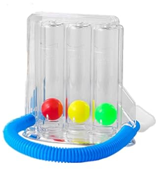 Pulmogain, Allenatore di respirazione a 3 camere per esercizi di respirazione, terapia, difficoltà respiratorie respiratorie polmonari bronchi per logopedia