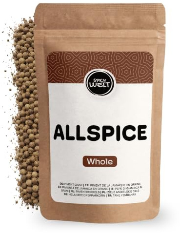 Spicy Welt Kryddpeppar Hel & Hela Kryddpepparkorn (500g) - För Kalops, Inlagd Sill, Nötbullar, Kåldolmar & Buljong | Värmande, Komplex, Aromatisk | 100% Naturren, Utan Tillsatser