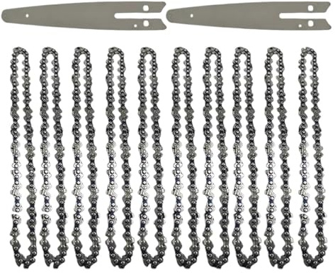 hcaioz Scie électrique LP 8 Pouces 1/4 Pouce 45 nœuds 22 Couteaux Chaînes de tronçonneuse Lame scie forestière Chaîne d'élagage Accessoires chaîne Coupe du Bois dao.