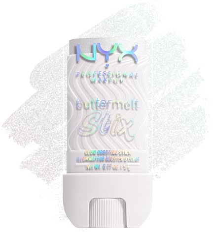 NYX Professional Makeup Buttermelt Glaze Stix, Illuminante in Stick, Fino a 8 ore di tenuta, Per Viso e Corpo, Punta di Precisione, Con Burro di Cocco e Capuaçu, Shade: That's So Melt, 5 g