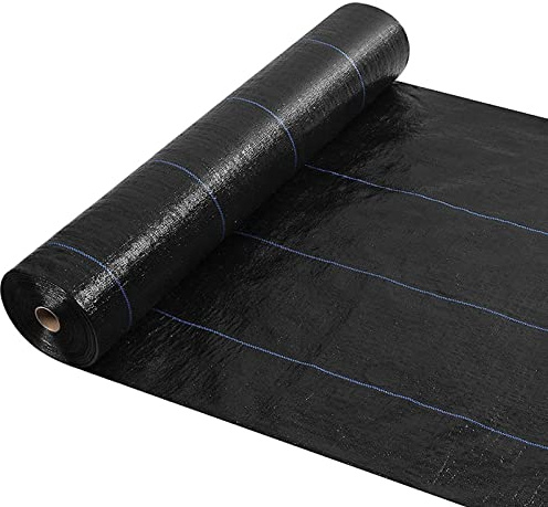 Kraftig ogräsbarriärduk - 90 GSM markduk for effektiv ogräsbekämpning i trädgård och landskap(2x10m)