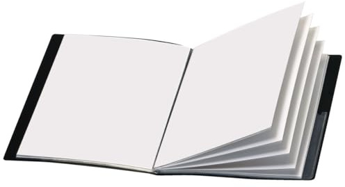 Cardinal Custom ShowFile Presentation Book, 12 Pockets, Holds 24 Letter-Size Sheets, Customizable Cover, Black (50132CB)