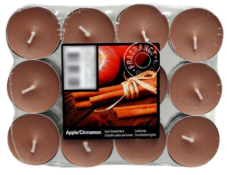 Lot de 24 bougies chauffe-plat parfumées et colorées