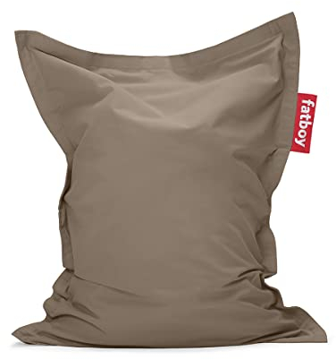 Fatboy® Junior Stonewashed Taupe | Original Nylon-Sitzsack | Klassisches Indoor Sitzkissen speziell für Kinder | 130 x 100 cm