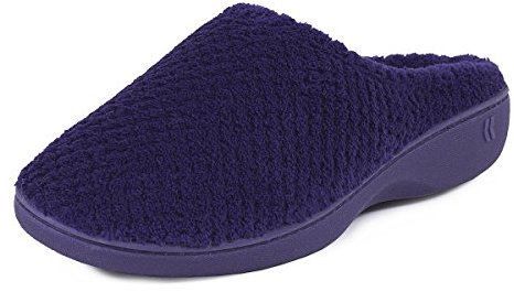 isotoner Women's Ladies Popcorn Mule Slippers Low-Top, Blue (Navy), 5 UK