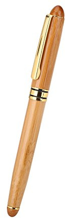 1st 5 Art Pen Kalligrafi Fyllpennor, trubbig spetsspets med plywoodhandtag och kolvstil bläckbehållare för att skriva gotisk, kursiv, arabisk, etc. (1.9mm)
