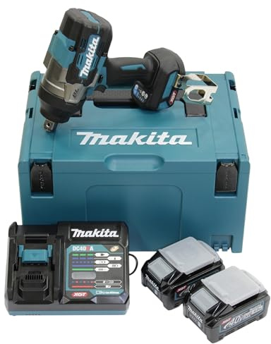 Makita TW001GM201 Akku-Schlagschrauber 40V max. / 4,0 Ah, 2 Akkus + Ladegerät im MAKPAC