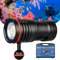 TrustFire DF50 KIT Unterwasser Tauchen Taschenlampe 6500 Lumen mit 1 x Akkupack Type-C USB aufladbar und Wasserdicht bis 70M - Professionell mit 3 Verschiedene LED-Typ für Fotografie