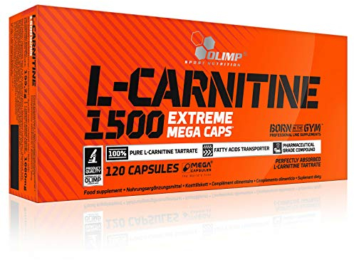 L-CARNITINE 1500mg 120 Kapseln | Gewichtsverlust Nahrungsergänzungsmittel | Fett in Energie verwandeln | Schlankheitspillen