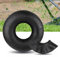 DSFSAEG Tuyau TR13 de 15 pouces pour tondeuse à gazon avec tige droite pour tracteur 15 x 6,00-6, pneus ATV, chariot à main (1), Free Size