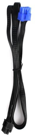 GameMax CPU Power Cable, 8 Pin Male to CPU 8 Pin (4+4 Detachable) Male, 60cm, Black, Compatible with GameMax GM-xx and RGB-xx Modular Power Supplies