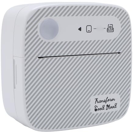 Luqeeg Impresora Térmica Portátil, Impresora de Etiquetas Térmicas con Bluetooth, Miniimpresora de Bolsillo Sin Tinta Creadora de Etiquetas Adhesivas para Notas Escolares, Ancho de 57 mm
