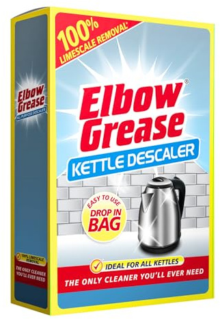 Elbow Grease Kettle Descaler - Up to 100% Limescale Removal | Suitable For All Kettles (1 Drop In Bag)